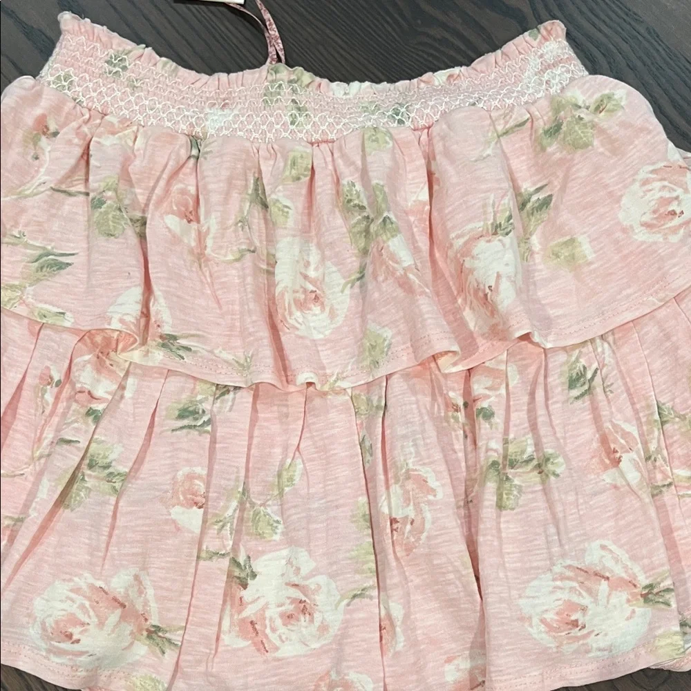Floral Pink Ruffled Skirt love shack fancy NEW - Picture 5 of 7